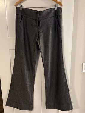 bebe Wide Leg Dress Pants in Charcoal Gray